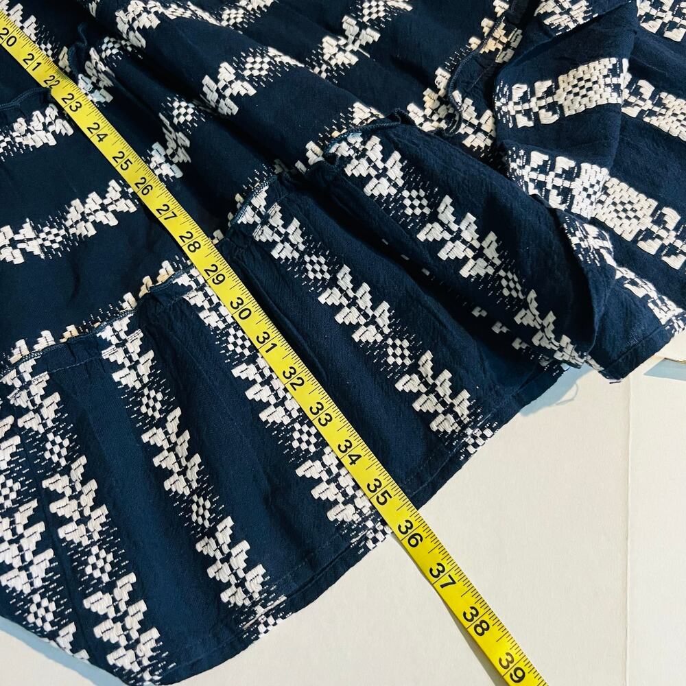 Mudpie Embroidered Sleeveless Dress Size S Small Blue White - Picture 8 of 9